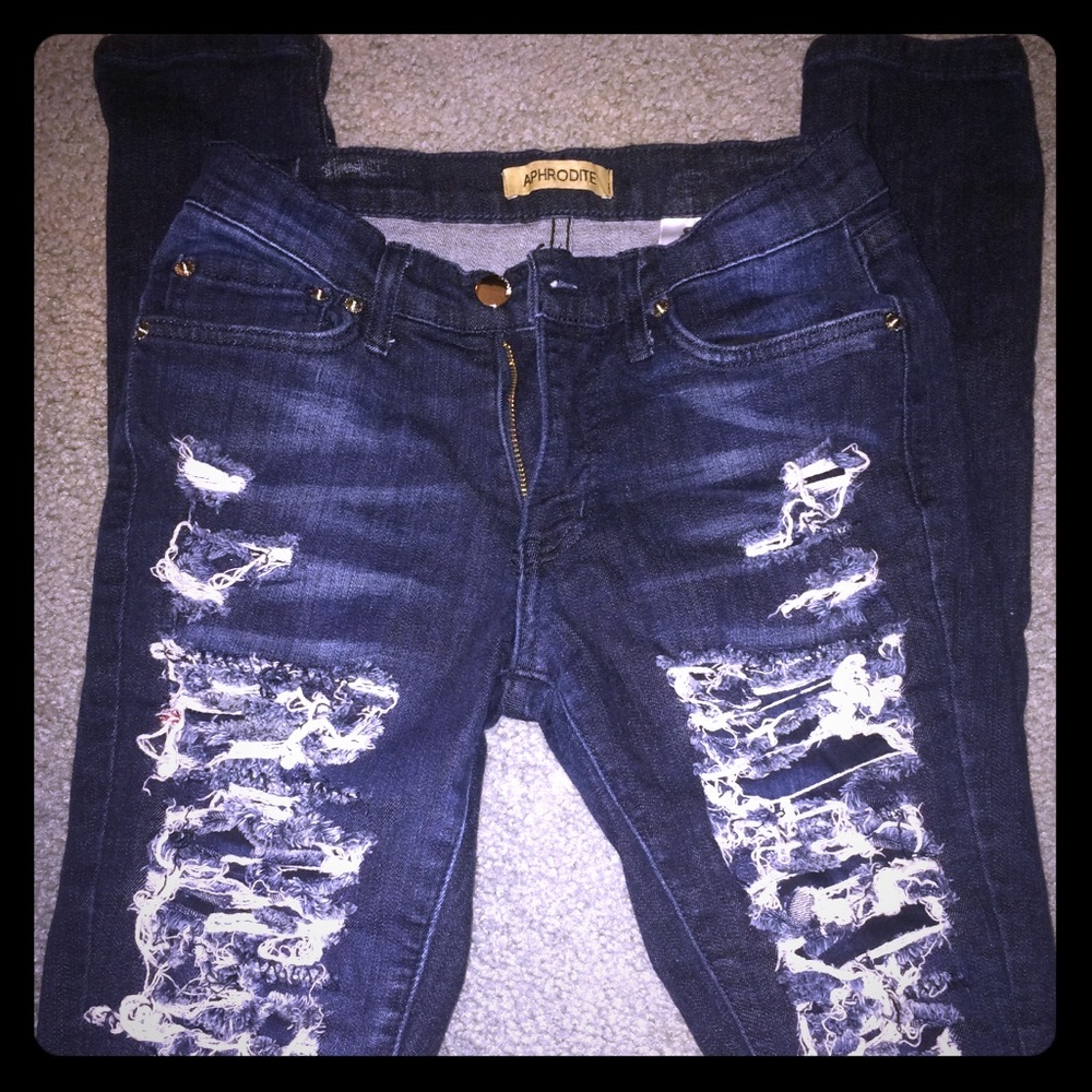 Aphrodite Ripped Skinny Jeans